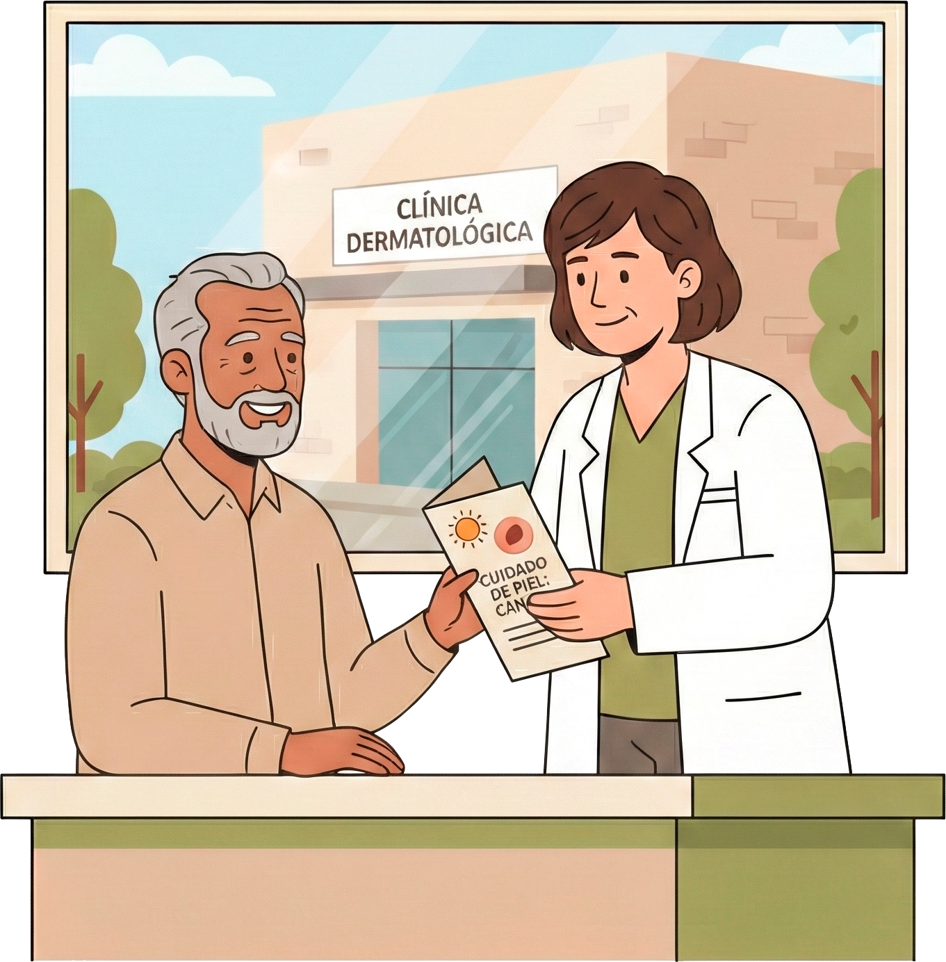 Material informativo campaña el día del lunar